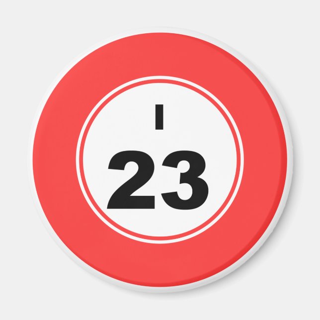 Bingo Boll I Magnet (Framsidan)