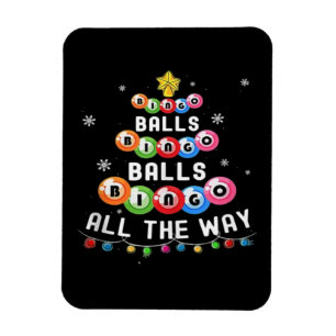Bingo Bollar Bingo Hele Vägen Magnet