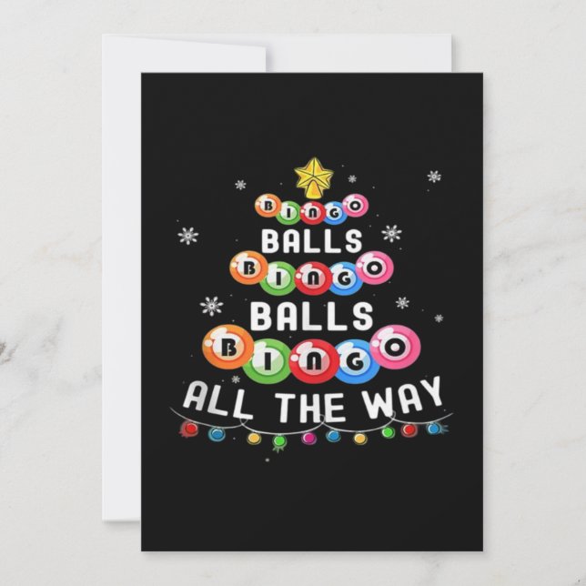 Bingo Bollar Bingo Helt Ut Inbjudningar (Framsida)