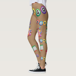 BINGO Bollar Brown BKGD Leggings