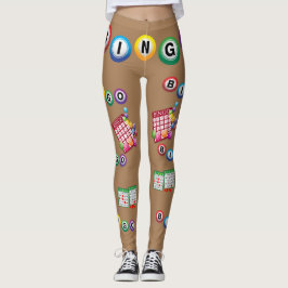 BINGO Bollar Brown BKGD Leggings
