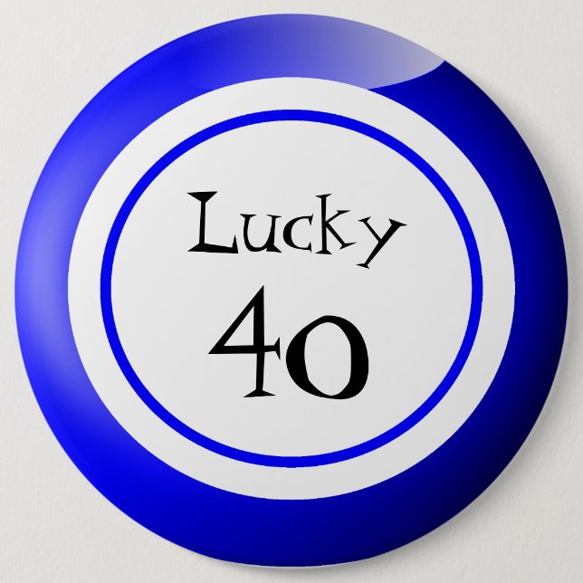Bingo Bollar Lucky Numbers Roligt Knapp (Framsida)