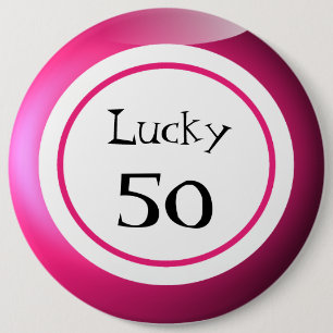 Bingo Bollar Lucky Numbers Roligt Knapp