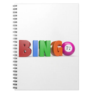 bingo bollar med siffror anteckningsbok