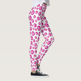 Bingo Bollar Rosa White Patterned Leggings