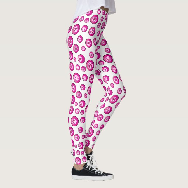 Bingo Bollar Rosa White Patterned Leggings (Höger)