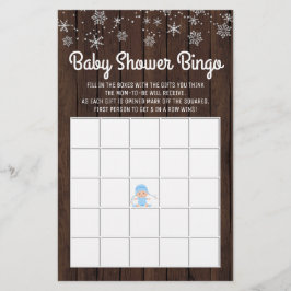 Bingo Boy Rustic Snowflake Bingo Cards
