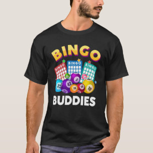 Bingo Buddies Design För manar Kvinnor Bingo Älska T Shirt