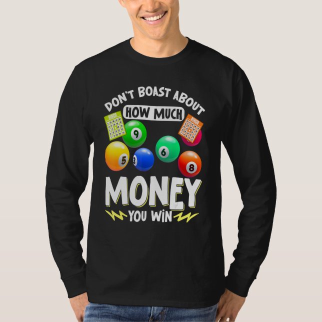 Bingo Caller Player Lucky Bingo 51 T Shirt (Framsida)