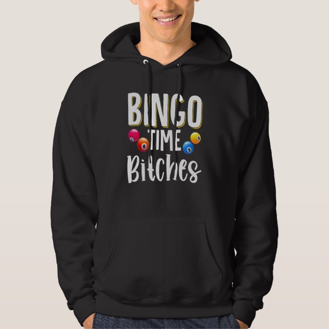 Bingo Caller Player Lucky Bingo Hoodie (Framsida)