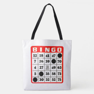 Bingo Card-axelfack Tygkasse