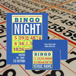 Bingo Card, Bingo Nattreklam Flygblad