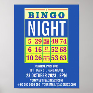 Bingo Card, Bingo Nattreklam Poster