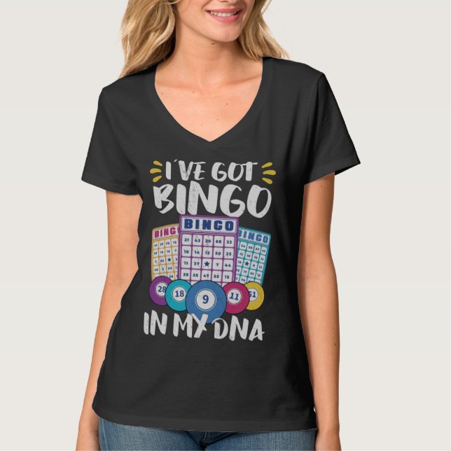 Bingo Card Game Grandma Bingo Player Bingo Cards T Shirt (Framsida)