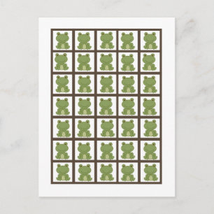 Bingo Card Markers Laguna Beach Turtle Frog Pond Vykort