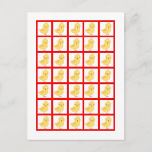 Bingo Card Markers Red Barn Boskap Vykort