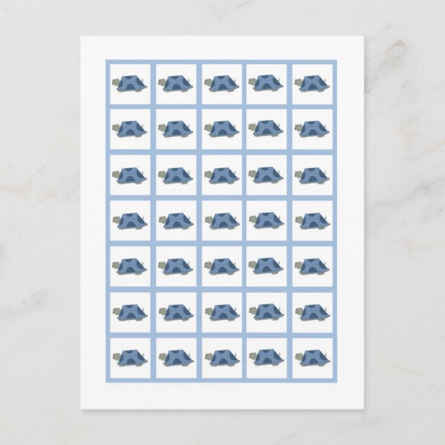 Bingo Card-markörer Blad Frog Turtle Bee Dragonfly Vykort (Framsida)