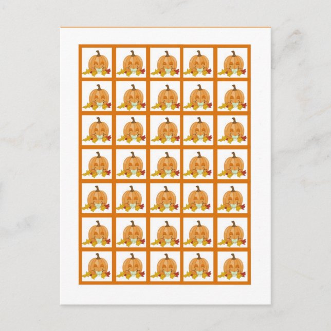 Bingo Card-markörer höstfällningspumpan Baby Vykort (Framsida)