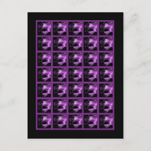 Bingo Card-markörer Mis XV Lila Lilac Black Vykort