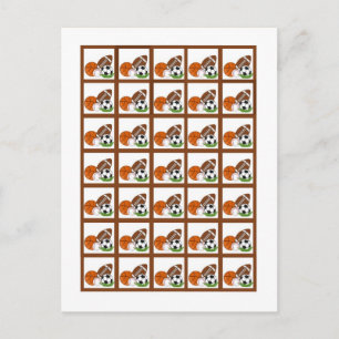 Bingo Card-markörer, röd, stjärna Vykort