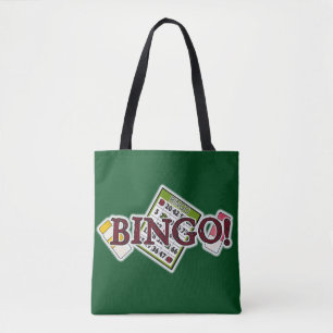 Bingo card ord art to bag tygkasse