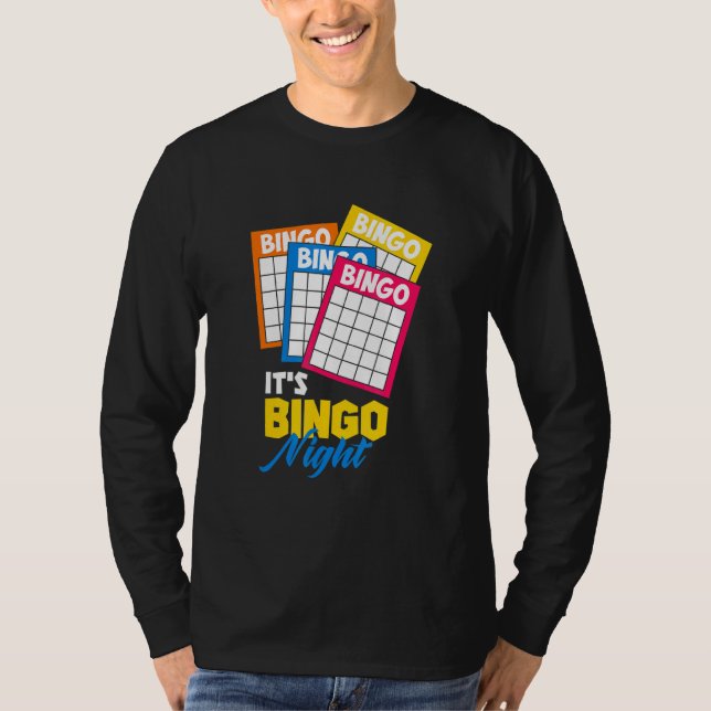 Bingo Card-speldesign för uppringare - dess Bingo  T Shirt (Framsida)