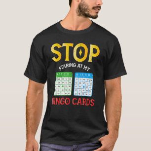 Bingo Cards Player Humor Lucky Game Sarcasm Appare T Shirt