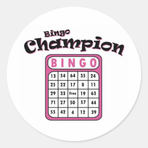 Bingo Champion Runt Klistermärke