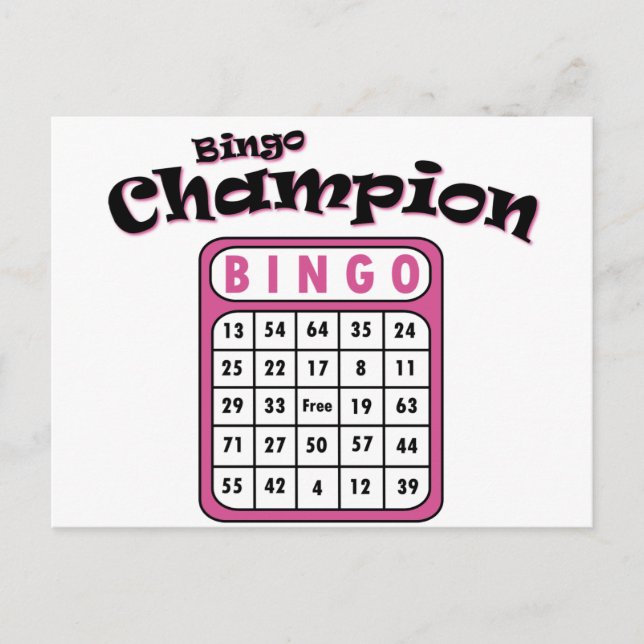 Bingo Champion Vykort (Framsida)