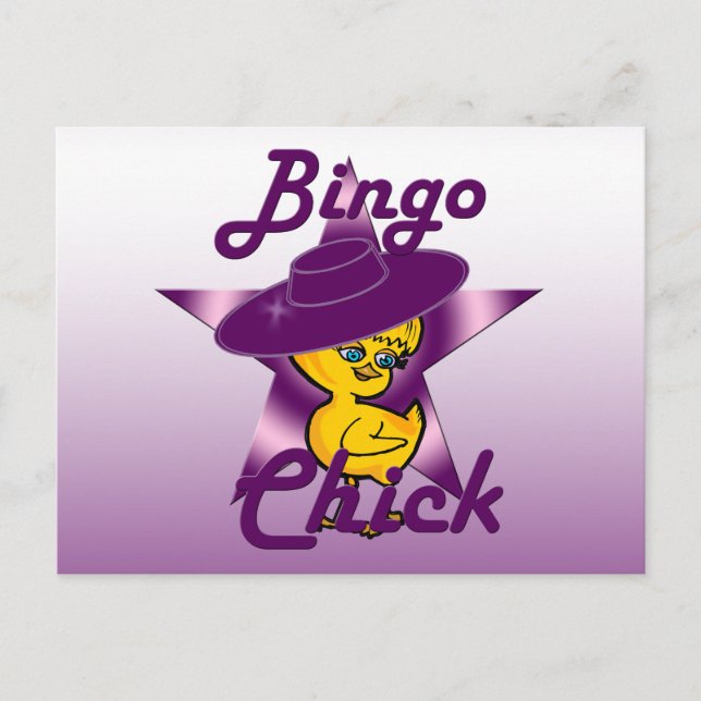 Bingo Chick #9 Vykort (Framsida)