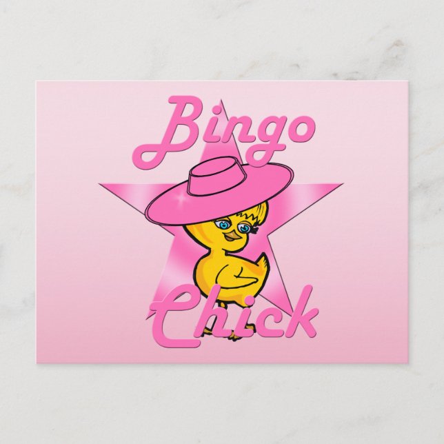 Bingo-Chick nr 8 Vykort (Framsida)