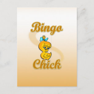 Bingo-Chick Vykort