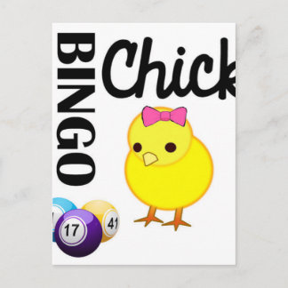 Bingo-Chick Vykort
