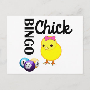 Bingo-Chick Vykort