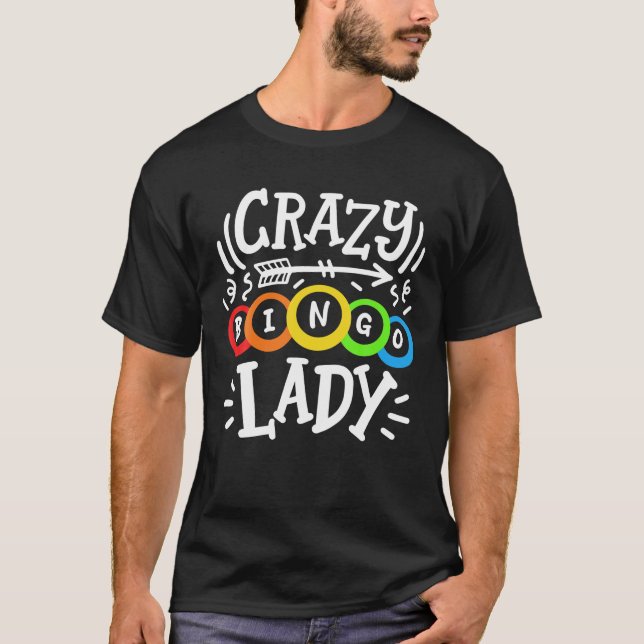 Bingo Crazy Bingo Dam T Shirt (Framsida)