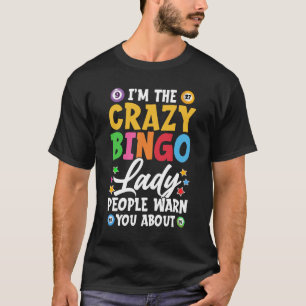 Bingo Dam Art for Women Girls Gambling Nattbing T Shirt