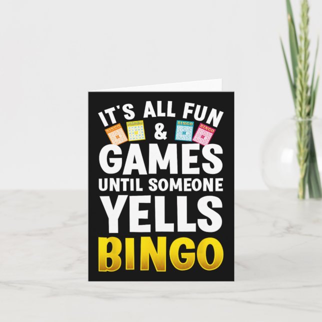 Bingo Design För Män Kvinnor Bingo Nyhetsspel Spel Kort (Framsida)
