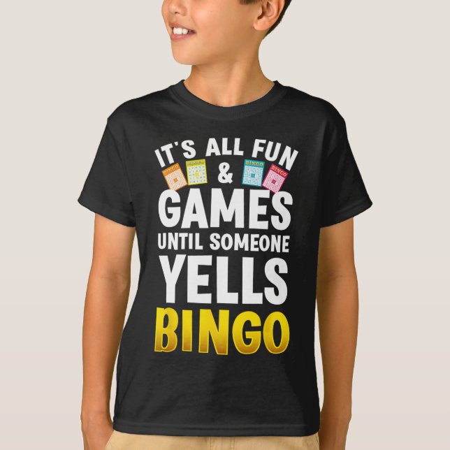 Bingo Design För manar Women Bingo Novelty Gamble  T Shirt (Framsida)