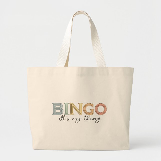 BINGO, Det är My Sak - Pastel Jumbo Tygkasse (Framsidan)
