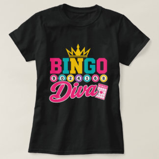 Bingo Diva Tröja Söt Lucky Queen Krona Bingo
