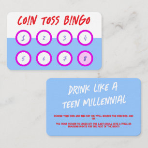 Bingo-drickspel för Party Visitkort