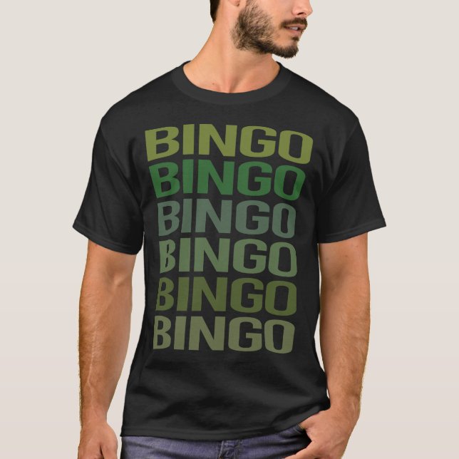 Bingo för grönt t shirt (Framsida)