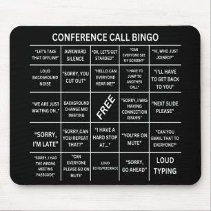 Bingo för konferenssamtal musmatta