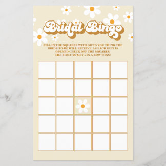 Bingo för möhippa av Retro-Daisy Flygblad