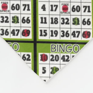 Bingo Gambling Card fleece filt