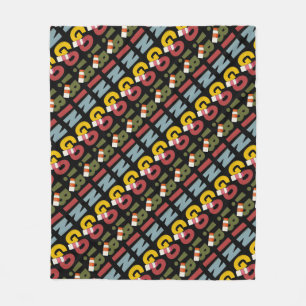 Bingo Gambling ord art fleece filt