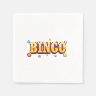 Bingo Game Lucky Player Spelare Gambling Gift Pappersservett