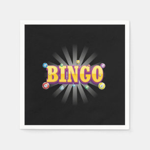 Bingo Game Lucky Player Spelare Gambling Gift Pappersservett