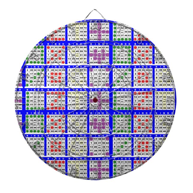 Bingo Game Mönster Large Grid Darttavla (Framsidan)