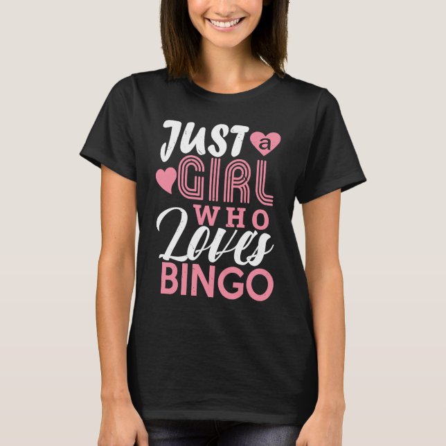 Bingo Girls  Bingo Game Player  Women Kids T Shirt (Framsida)